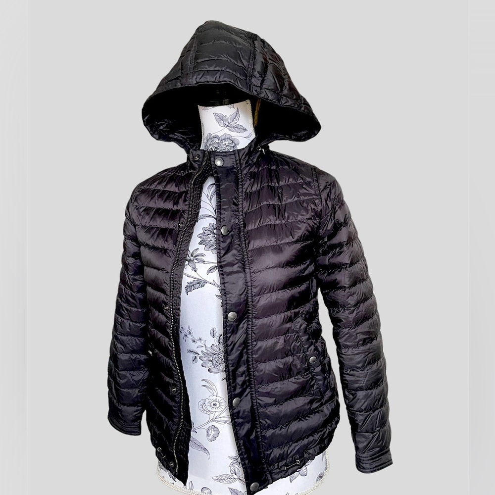 Burberry children black coat size 12y
